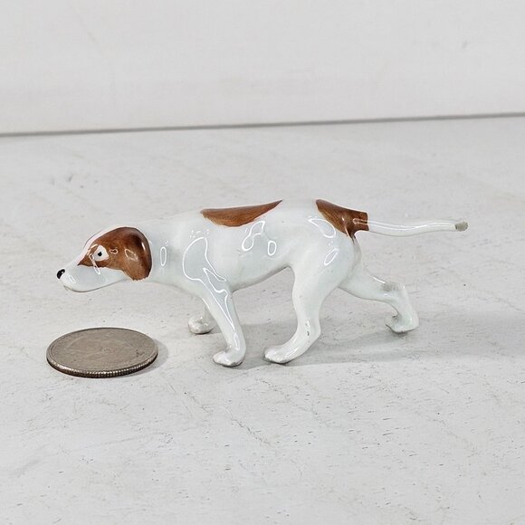 Vintage Erphila Germany Ceramic Hunting Dog Figurine Pointer Dog *Chipped Flaw* - Picture 9 of 9